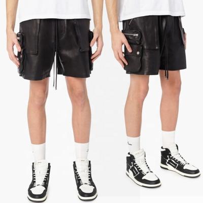 China Custom Label High Quality Men's Cargo Short Shorts OEM NEW NEW OEM PU Leather Shorts for sale