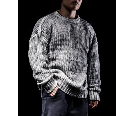 China New OEM Fashion Quality Private Label Mens Custom Street Wear Urban Mens Knit Sweater for sale