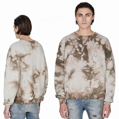 China OEM High Quality Breathable Breathable Tie Dye Sweater Shirt Custom Made Fashionable Men for sale