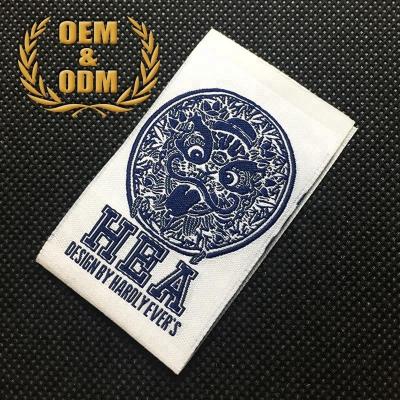 China Sustainable Factory Sustainable Fashion Customized Sewing Labels Shirt Bags Garment Label Tag Woven Labels For Clothes for sale