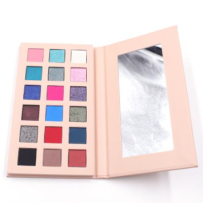 China Waterproof Make Your Own Brand Vegan Cruelty Free 18 Colors Private Label Makeup Glitter Eyeshadow Palette for sale