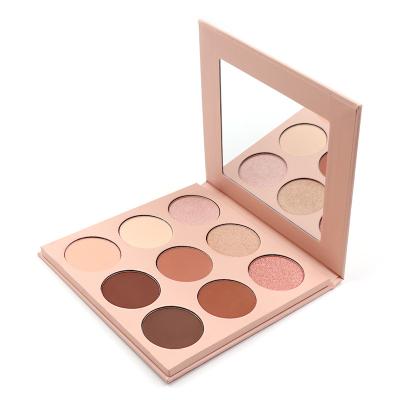 China 9 Colors Powder Dish Waterproof High Gloss Pearlescent Long Lasting Modify Highlight Powder for sale