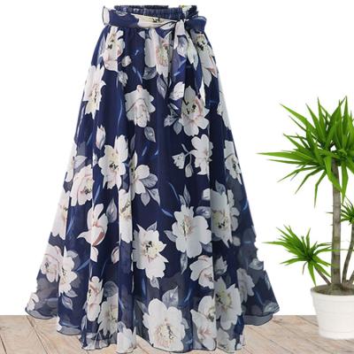 China Dropshipping 2021 hot sale anti static plus size floral print casual skirt for women china wholesale for sale