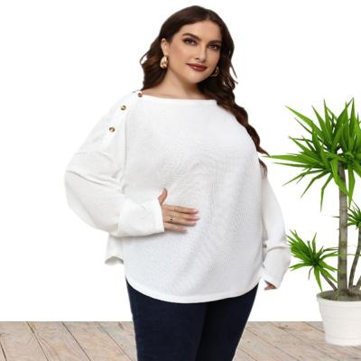 China 2022 New Arrival Anti-shrink Big Size Long Sleeve Tops Shirts Blouses For Women Wholesale China for sale