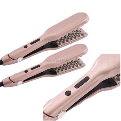 China Safety Protect Hair Curls Making Machine Vendor Mini Pro Flat Iron Curl Hair Instant Heat Custom Curling Irons for sale