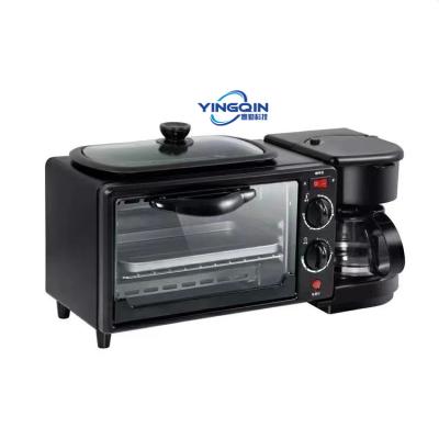 China Hotel Use Good Quality Home Electric Hot Sales 3 In 1 Breakfast Machine Stove +Toaster Oven+ Coffee Maker for sale