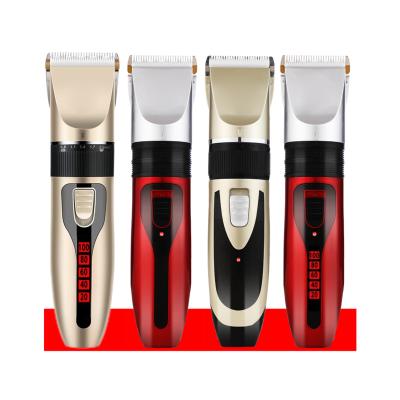 China Multifunctional Rechargeable Professional Hair Trimmer Clippers Baby Safety USB Safety Cordless Haircut Cutting Machine With LCD Display for sale