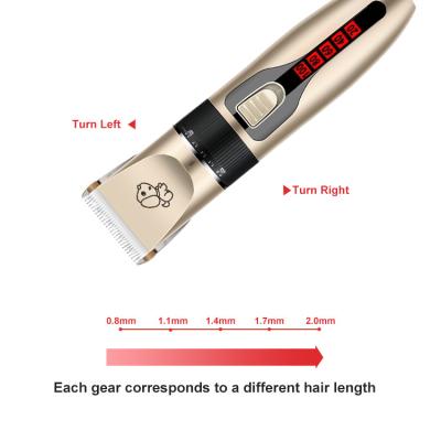 China Viable Professional Cordless Blade Nail Hair Mobile Pet Clipper Led Blade Pet Hair Trimmer Dog Grooming Electric Pet Clipper for sale