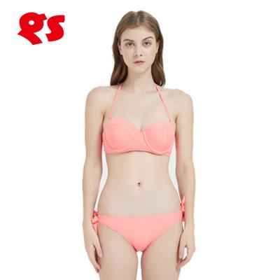 China 2021 New Designer Women's Bikini Hot Women's Bikini Solid Color Breathable Swimwear Breathable Swimwear for sale