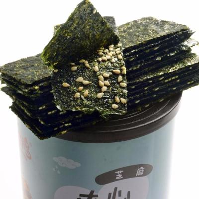 China Cooked almond sesame flavored seaweed snack for sale