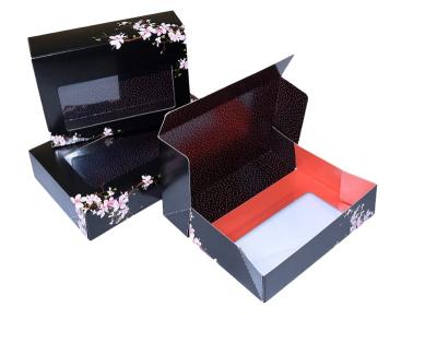 China Fresh Disposable Custom Japanese Food Packaging Printed Sushi Paper Box for sale