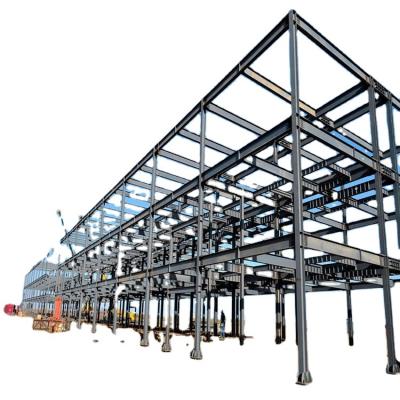 China Modern Supported Steel Frame Multi-floor Hotel And Shop Building Steel Structure 5 Floors Construction for sale