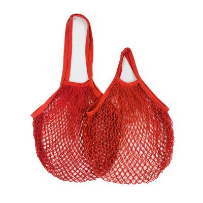 China Durable High Quality Grocery Recycled Sling Bucket Mesh Shopping Bag With Custom Logo for sale