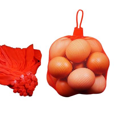 China Cheap Grocery 40 cm Eco-Friendly White Date Mesh Mono Round Bags for Fruits and Vegetables for sale