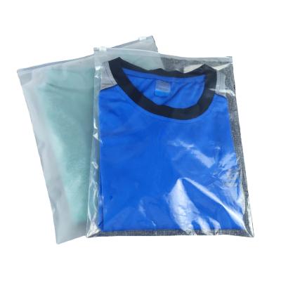 China Frosted Impact Resistance OEM Matte Waterproof Bag Biodegradable Frosted Ziplock Bag For Shoes Clothing for sale