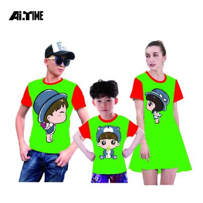 China Compressed Parent-child T-shirt Personalization Compressed Mom and Dad Custom Kids T-shirt Apparel for sale