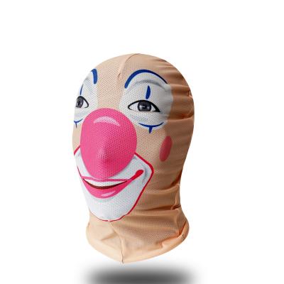 China Mesh Cloth Kids Stage Performance Birthday Party Adult Halloween Cosplay Clown - Mask for sale