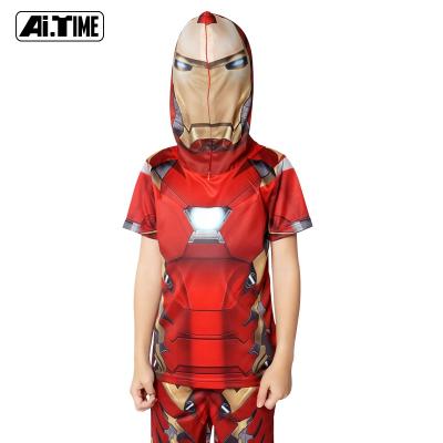 China TV & movie costume sublimation printer maker for kids hooded short sleeve costume for sale