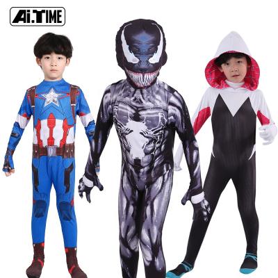 China TV & The movie costumes long-sleeved spider man tights superhero jumpsuit parent-child performance cosplay costume kids costume for sale