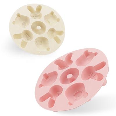 China Viable Non-stick Silicone Decorating Chocolate Cake Donut Mold For Cake Baking for sale