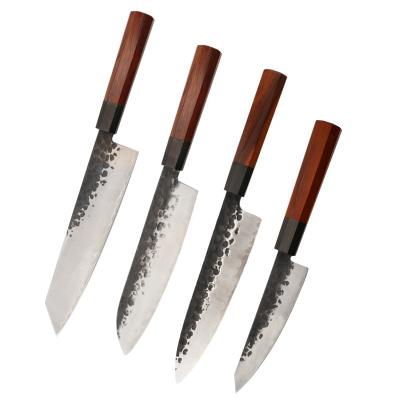 China Viable 8 Inch Japanese Professional Sashimi Cutting Damascus Steel Chef Knife Set With Wooden Handle for sale