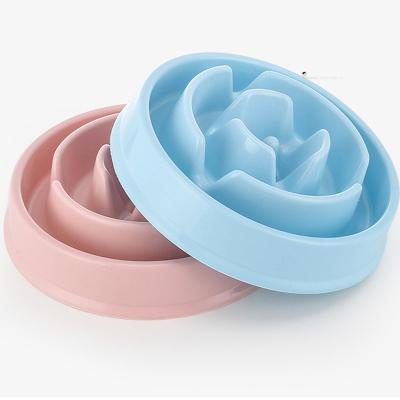 China Fun Sustainable Anti Choking Feeder Prevent Bloating Slow Down Eating Dog Bowl Feeder Pet Slow Bowl for sale