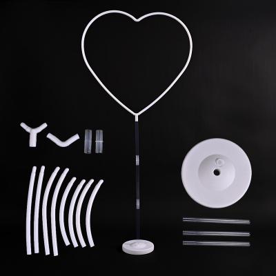 중국 Gift Toy Birthday Balloon Stand Circle Round Shape Balloon Column Stand White Balloon Stand 판매용