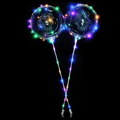 China Promotion Gifts Luminous Bubble Balloon LED Light Up Bobo Balloon Promotion Toys Gifts Battery Type à venda