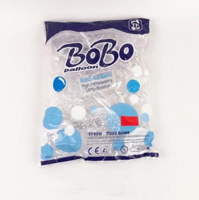 China Pre Stretched Bubble BoBo Balloons Pre Stretched Transparent Helium Round Clear Balloons For Stuffing Party Decoration for sale