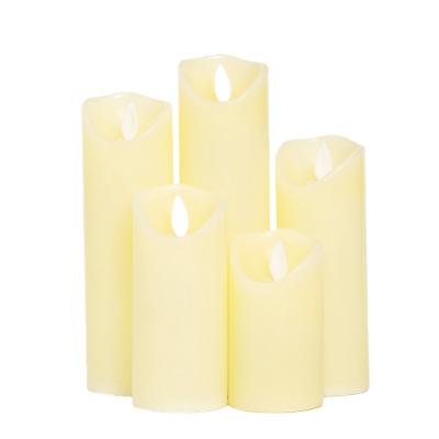 China Decorate Night Light Led Candle Set Simulation Led Pillar Candle Paraffin Candle Led Bulb à venda