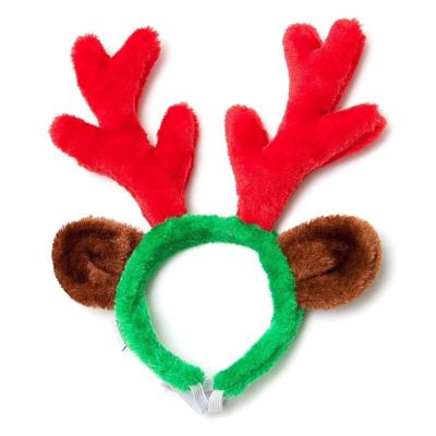 China Sustainable Christmas Pet Gift Christmas Reindeer Antlers With Ears For Large Dogs for sale