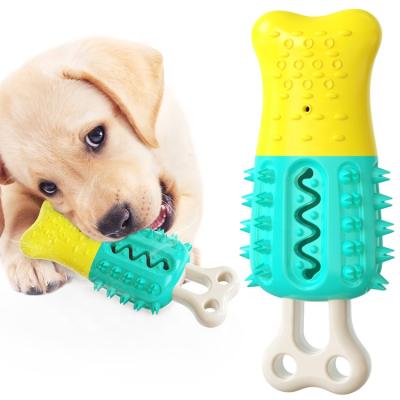 China Viable Summer TPR Bone Shape Pet Cooling Toy Frozen Dog Chew Toy Durable Teething Dog Molars Ice Bone for sale