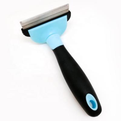 China Viable Hot Selling Pet Gift Professional Deshedding Tool for Dogs and Cats Pet Grooming Brush with Stainless Steel Pin for sale