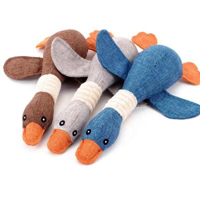 China Viable Plush Toy Stuffed Plush Pet Squeaky Plush Dog Chew Toy Duck Toys for Dogs and Puppy for sale