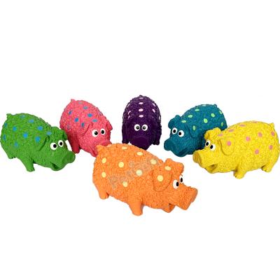 China Christmas Pig Puppy Dog Viable Rubber Durable Interactive Latex Pet Toys Manufacturer Pet Toys for sale