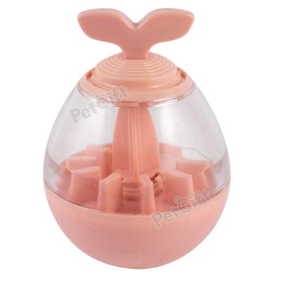 China Sustainable Pet Feeder Treat Ball Toy Cats Dog Interactive Food Dispenser Slow Tumbler Toy for sale