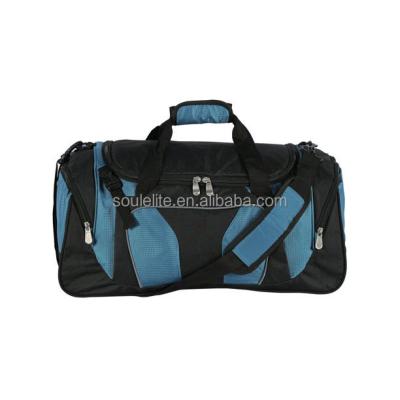 China Outdoor Folding Customized Training PVC Logo Big Capacity Waterproof Multiple Sports Duffle Bag Gym Storage Duffle Bags Two Large Side Pockets for sale