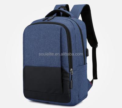 China With Soulelite Men's High Quality Zipper Unisex Mini Business Laptop Bag Dual Waterproof Oxford Double Layers Casual Backpack for sale