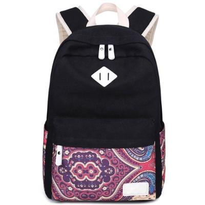 China Other high quality canvas can hold 14 inch laptop backpack travel sports backpack school outdoor school bag for girls for sale