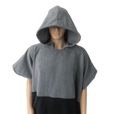 China Wholesale Unisex Adult Custom Towel Long Robe Beach Surf Changing Poncho Safe For Kids for sale