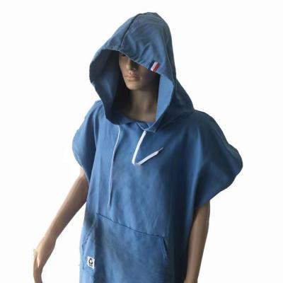 China Microfiber or Cotton Robe Hand Doek Surf Kid Safe Changing Adult Poncho for sale