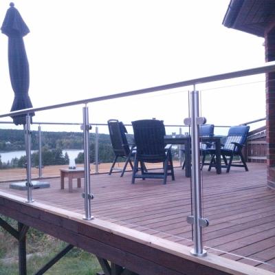 China Modern Stainless Steel Metal Stairs Post For Glass Fence Glass Railing For Balcony Stair Railing for sale