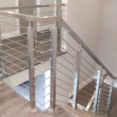 China Regular highly promoted stainless steel inox handrail for stair and deck /solid stair rods for customized stair use for sale