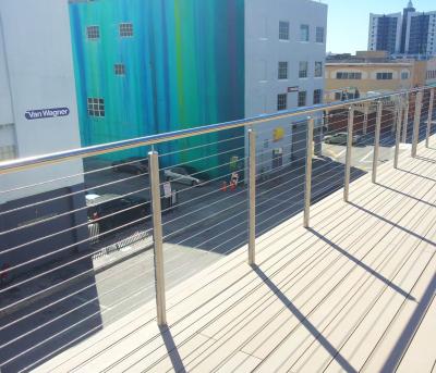 China Modern Cheap Stainless Steel Wire Rope Cable Fittings Railing For Deck Terrace Balcony Railing for sale