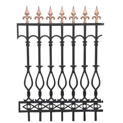 Китай 1.5M height decorative wrought iron fence panel cast iron fence railing продается