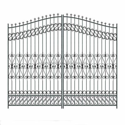 Cina R0142 Top Selling Modern Driveway Simple Wrought Iron Gate Design in vendita