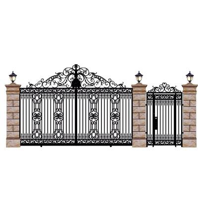 Chine European style modern house grill designs front door wrought iron main gate for garden à vendre