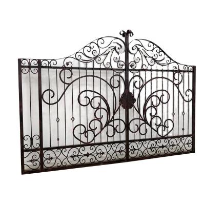 Chine Beautiful Residential Wrought Iron main Gate Designs for villa à vendre