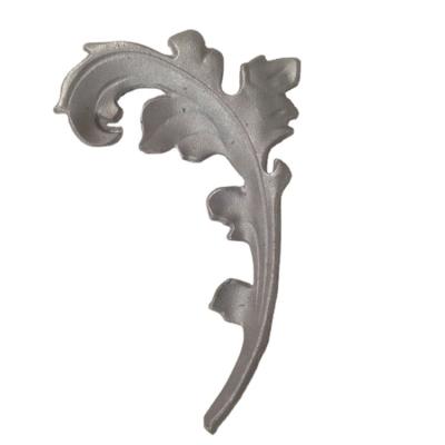 China Cast Iron Accessories Customizable Moulding Press Wrought Iron Leaves Te koop