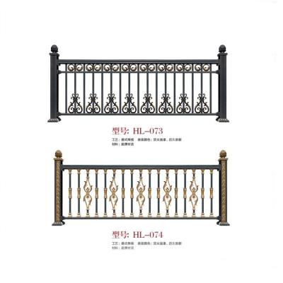 China Aluminum art guardrail galvanized steel fence security outdoor balustrade villa courtyard handrail staircase European decoration for sale